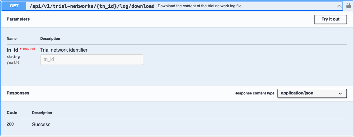 TN log Download Endpoint